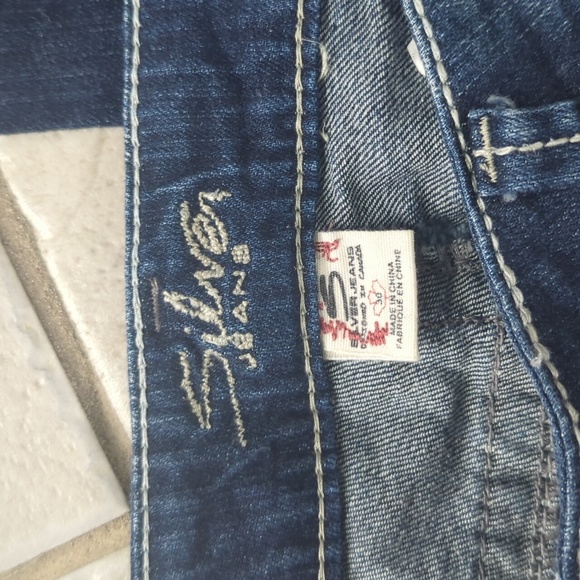 Women size 30 L35 silver jeans Tuesday bootcut jeans - Picture 6 of 8